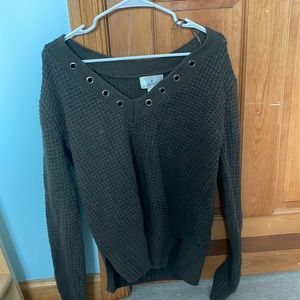 Earth Toned green sweater
